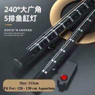 5 ROW AQUARIUM AND AROWANA LIGHT - 6700K SOLAR COLOUR BOSTER LED LIGHT - (113cm) WATER PROOF Aquariu