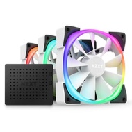 Nzxt Aer RGB 2 120mm Triple Pack/3in1+RGB Fan Controller - WHITE