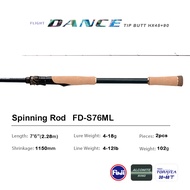 PURELURE DANCE S822H ML H Spinning Rod For Bass High Carbon Long Throwing Fishing Rod In FUJI Access
