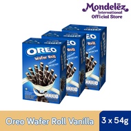 [Bundle of 3] OREO Wafer Roll Biscuit [Vanilla/ Chocolate] (54g)