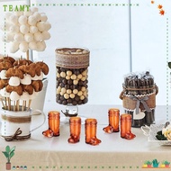 TEAMY 10Pcs Western Cowboy Glasses, Transparent Plastic Mini Cowboy Boot Glasses, Creative 1 Oz Shot