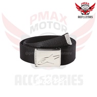 ALPINESTARS BELT AGELESS WEB BLACK / CHROME ONE SIZE