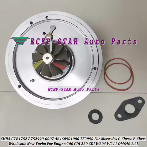Turbo Cartridge CHRA GTB1752V 752990 752990-5007S A6460901080 For Mercedes C-Klasse 200 220 CDI E-Kl