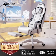 Xpanse Xluster Stain-Resistant Leather Gaming Office Ergonomic Study Dressing Chair With Footrest