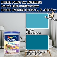 ICI DULUX INSPIRE INTERIOR GLOW 18 Liter Big Sea / Venetian Turquoise