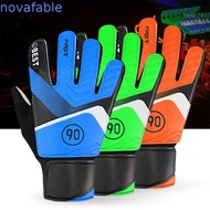 NOVAFABLE​ Goalkeeper Gloves Children Unisex Hand Protection Thickened Kids Boy Soccer Goalkeeper Gl