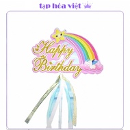 1 birthday cake RAINBOW 21Cm high, birthday cake decoration, rainbow shape