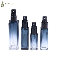 Gradient Blue Perfume Bottle 5ml 9ml 20ml Perfume  Bottle Empty Glass Atomizer Travel Cosmetic Bottl