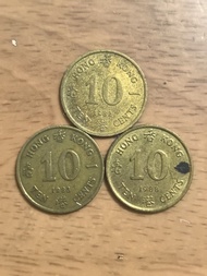 1982, 1983, 1988年香港一毫3枚數量極少(包平郵)