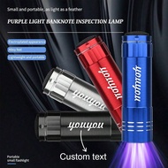 1PC 9LED Mini UV Flashlight Personalized Gifts Torch For Nail Fluorescent Agent Detection Purple Lam