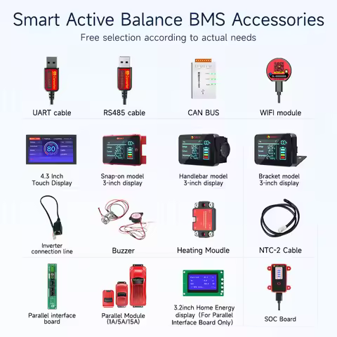 Daly Balance Smart Bms Accessories Wifi BT Module LCD Display Screen CANBus UART 485 Converter Bms L