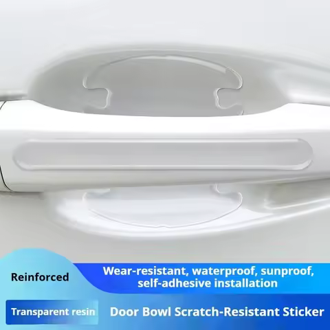 Car Door Bowl Door Handle Protection Sticker Rearview Mirror Door Glued for Car Logo Protection Stic