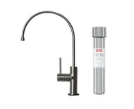FRANKE StillPure™ 家用檯下濾水器 及 Mini Clear 飲水龍頭 112.0621.869 + CF 01S (115.0156.115) 銀色