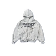HADES ROCK SOLID ZIP HOODIE (GREY)