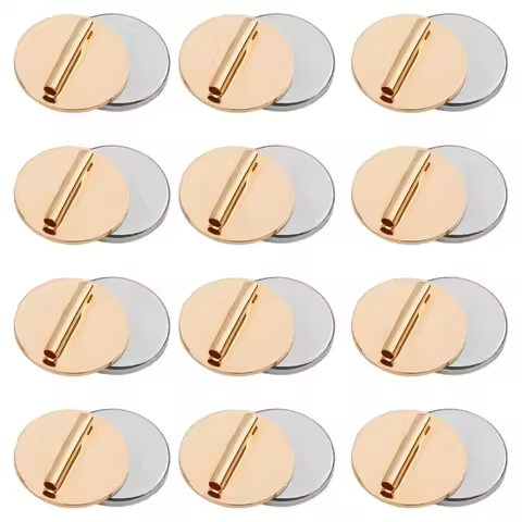 12Pcs Mini Pin Brooch Converter Set Kit Magnetic Metal Pin Backs Harm Free Brooch Pin Converter Set 