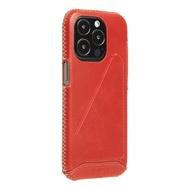 iPhone14 Pro 經典系列全包覆手機皮套-辣椒紅