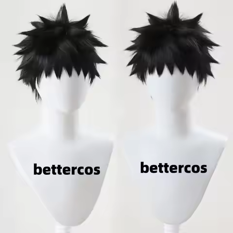 Uchiha Obito Cosplay Wig 30cm Short Black Wig Cosplay Anime Cosplay Wigs Heat Resistant Synthetic Wi