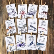 2021 魚七分布月曆