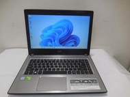 Acer E5-476G i5-8250U 8G/256G SSD 獨顯 FHD WIN11 外觀佳