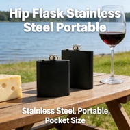 Portable Flask Wine Bottle Pocket Drinking Whiskey Flask Stainless Steel Hip Flask