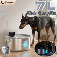 7L 304Stainless smart Pet water dispenser wireless dog drinking bowl cat water fountain 超大容量饮水机 多宠家庭