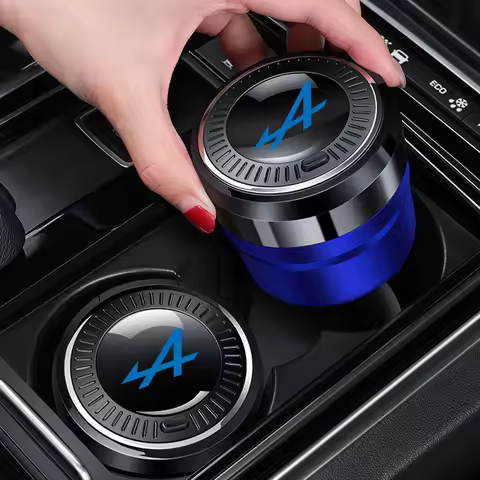 Portable Luminous Car Ashtray For Alpine Ceramic Liner Automotive interior accessories
