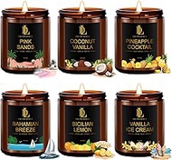 6 Pack Scented Candles Set, 42oz 300 Hour Long Lasting Candle, Soy Candles for Home Scented, Scents 