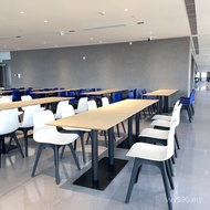 Table Cafeteria Staff Dining Table Chair Factory Four-Seat Conjoined Dining Room Chair School Hangin