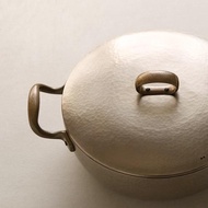 日本進口富貴堂匠人手作銅鍋加厚帶蓋銅鍋家用煲湯鍋火鍋大容量