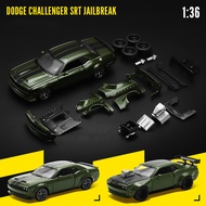 CCA MSZ 1:36 2022 Dodge Challenger SRT Jailbreak Alloy Toy Car Model Racing Alloy assembly series sp