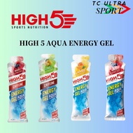 HIGH5 Energy Gel Aqua - Gel Sukan Pelepasan Pantas untuk Kuasa Otot untuk Prestasi Tertinggi