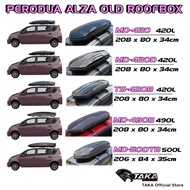 PERODUA ALZA 2009-2022 TAKA Roofbox [Ultra Slim Roof Box][XXL Size][W Universal Roof Rack]