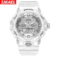 Smael smael new transparent watch fashion luminous waterproof electronic watch for men and women