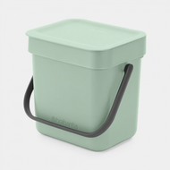 brabantia - 比利時製造 3L Sort &amp; Go分類回收桶 (翡翠綠) H18.1 x L13.9 x W18.8cm 211683 廚房 | 廁所 | 辦公室 垃圾桶