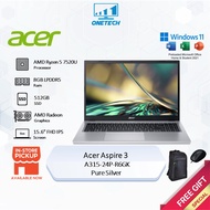 Acer Aspire 3 A315-24P-R6GK Pure Silver ( Ryzen 5 7520U / 15.6 FHD / 8GB LPDDR5 )