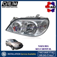 Naza Ria 2003~ Kia Carnival Head Lamp Light Lights LAMPU BESAR DEPAN