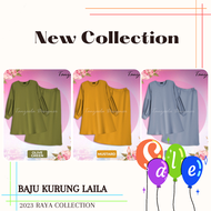 EXCLUSIVE BAJU KURUNG LAILA LATEST DESIGN BAJU KURUNG MODEN PLUS SIZE PLAIN BAJU LABUH & SKIRT MUSLI