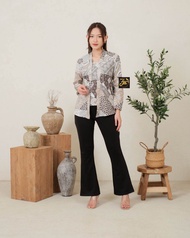 Set Baju Batik Keluarga Motif Zoya Grey Batik Terbaru / Couple bapak ibu / sarimbit lengkap / Gamis 