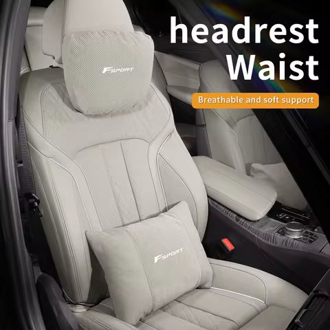Car Headrest Neck Support Seat Lumbar Cushion Neck Pillow For Lexus F Sport ES RX LS500h GS300 IS300
