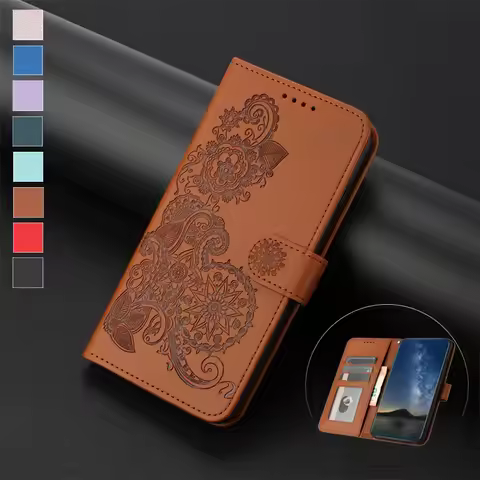 Wallet Case for Sony Xperia 1 III 10III 5III Flower Coque for Sony Xperia 10 1 V 5 IV XZ3 XZ2 XZ1 Ca