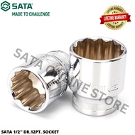 SATA 1/2'' DR. 12PT. SOCKET / SOCKET 12PT / SOCKET BOX / SOCKET TOOLS / BOX SOCKET 12POINT / SOCKET 