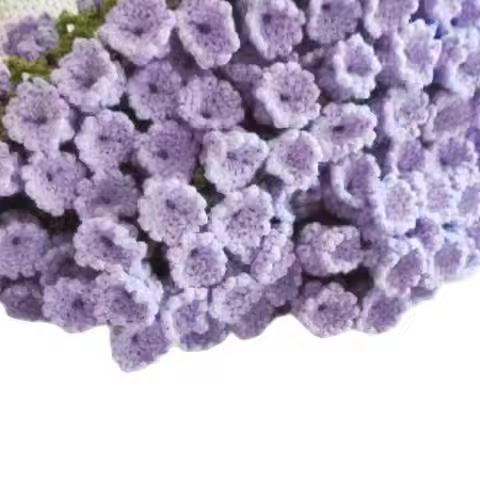 DIY Material Flower Blanket Crochet Kit Elegant Handcraft Decoration Crochet