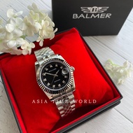 宾马 Balmer 5004M SS-4 Classic Sapphire Glass Women Watch with Black dial and Silver Stainless Steel