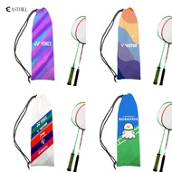 EASTHILL Portable Colorful Printed Fashion Badminton Racket Bag Tennis Racket Protection Drawstring Bags Fashion Velvet Storage Bag Case Outdoor Sport Accessories