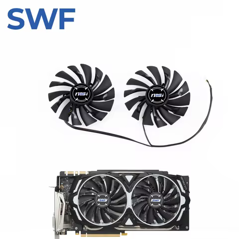 2PCS/Set 95MM PLD10010S12HH Cooling Fan For MSI Radeon R9 380 Armor 2X GTX 1060 1070 1080 TI RX 470 