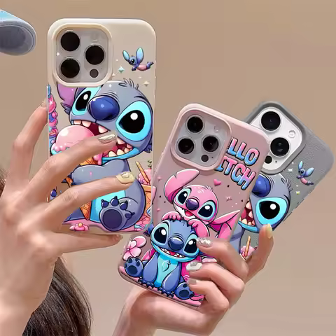 Cute Elf Ice Cream Stitch Phone Case For Xiaomi 15T 13T 14T Pro 15 POCO X6 X7 X5 X4 X3 M7 M6 M4 F6 F