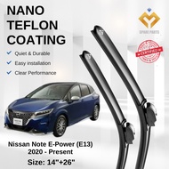 Nissan Note E-Power (E13) 2020 - Present Premium Japan Tech Car Wiper Accessories 14”+26” Universal 