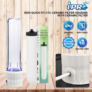 CTC 5000 Super Slim CTC Ceramic Water Filter Housing * MADE IN TAIWAN  * FREE Connector