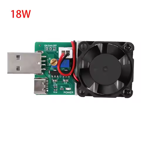 18W 22.5W Electronic Test Load Resistor USB Adjustable Constant Current Electronic Load Meter with F