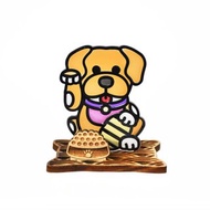 招福犬 唐狗 浪浪 座台式 l 龍年 福貼 揮春 春聯 招財 招財貓